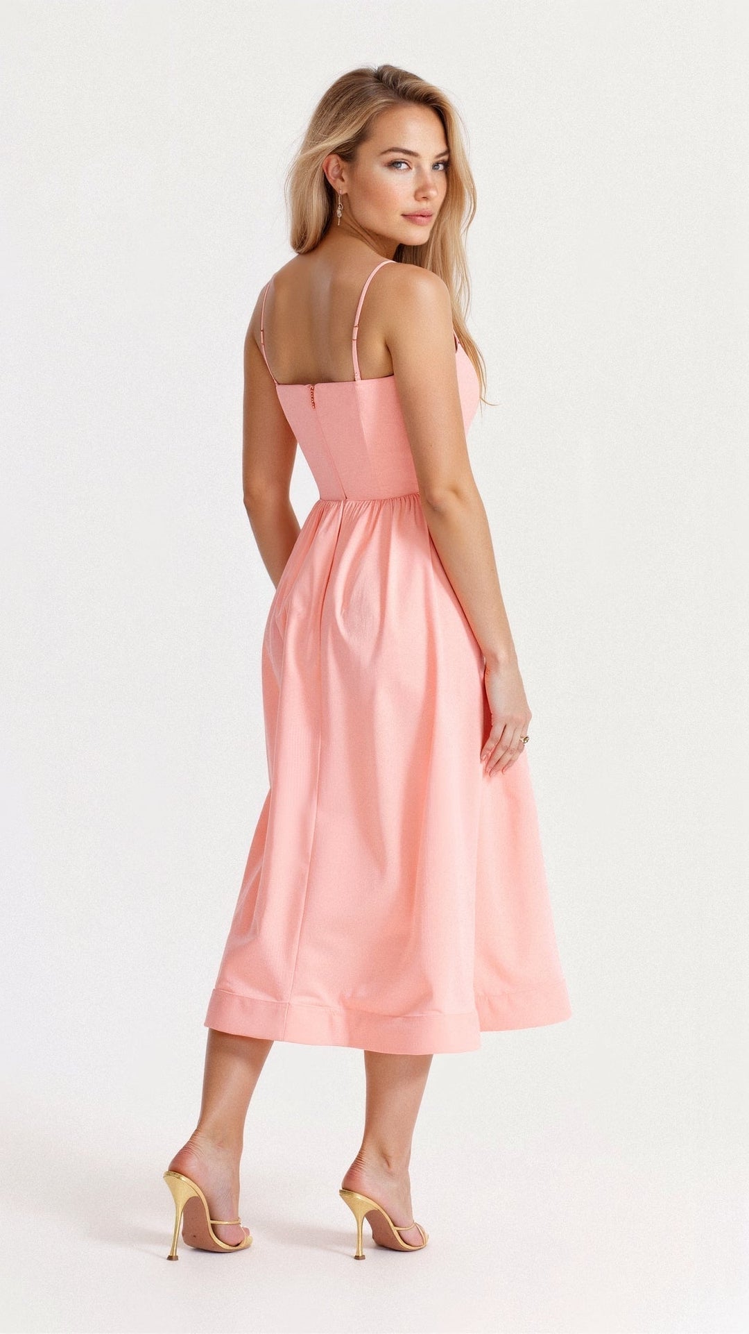 Rose | Elegant Sleeveless Midi Dress for Women