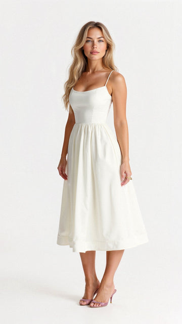 Rose | Elegant Sleeveless Midi Dress for Women