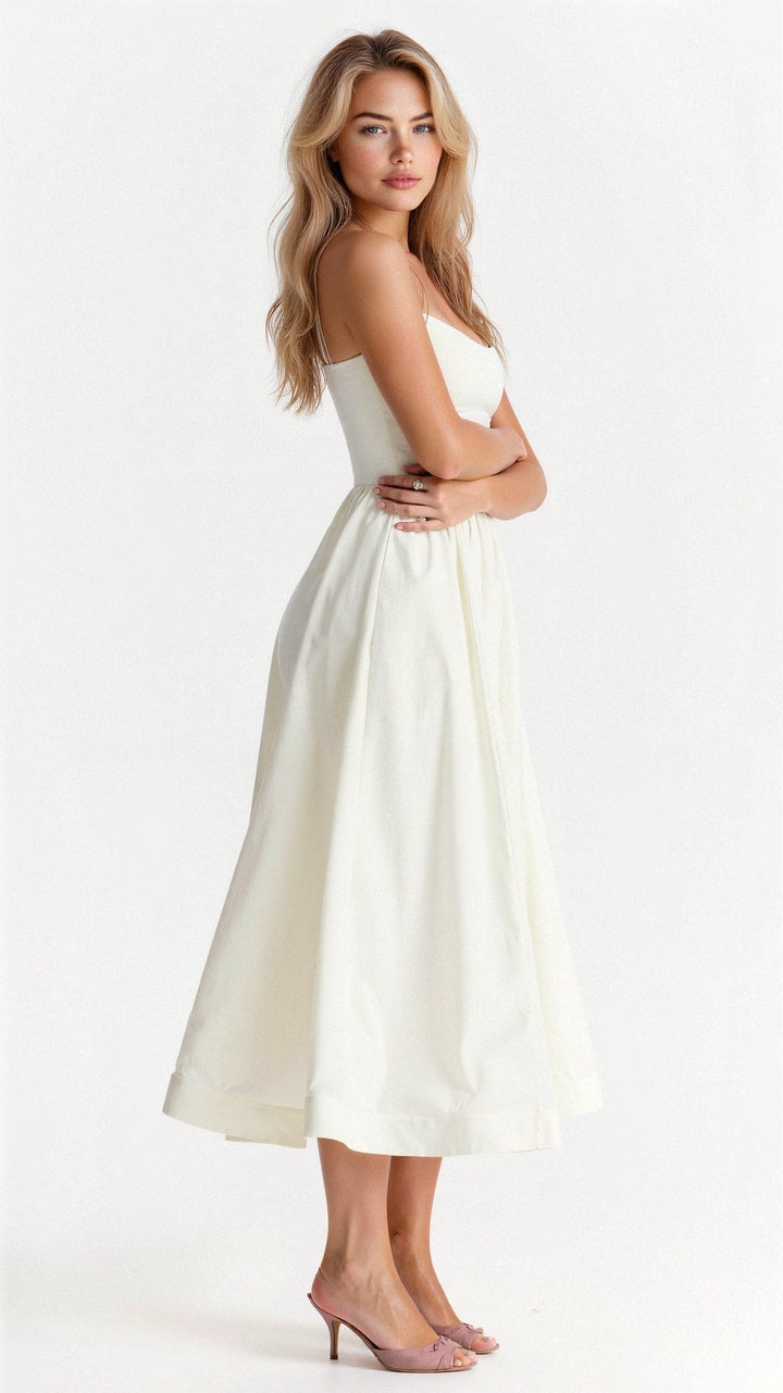 Rose | Elegant Sleeveless Midi Dress for Women