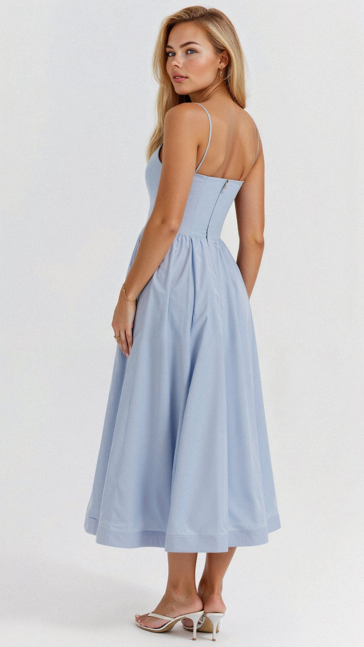 Rose | Elegant Sleeveless Midi Dress for Women