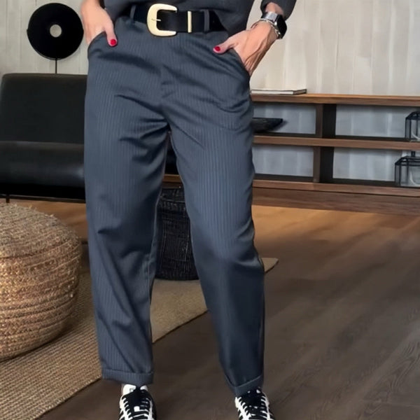 MATHILDA | ELEGANT, FIGURE-FLATTERING STRIPED TROUSERS