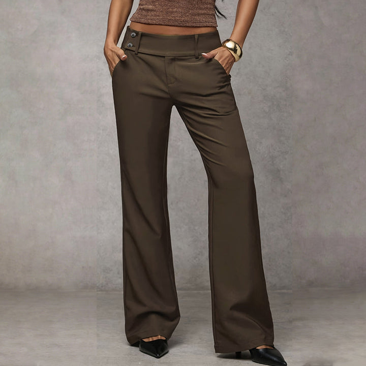 Elowra – Vancouver Skyline Flare Trousers